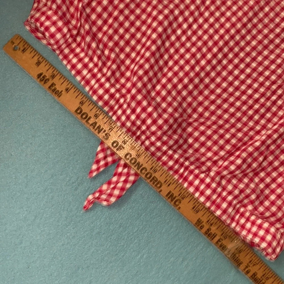 JONES NEW YORK tie front button up long roll up tab sleeve gingham NEW size L - Picture 12 of 12